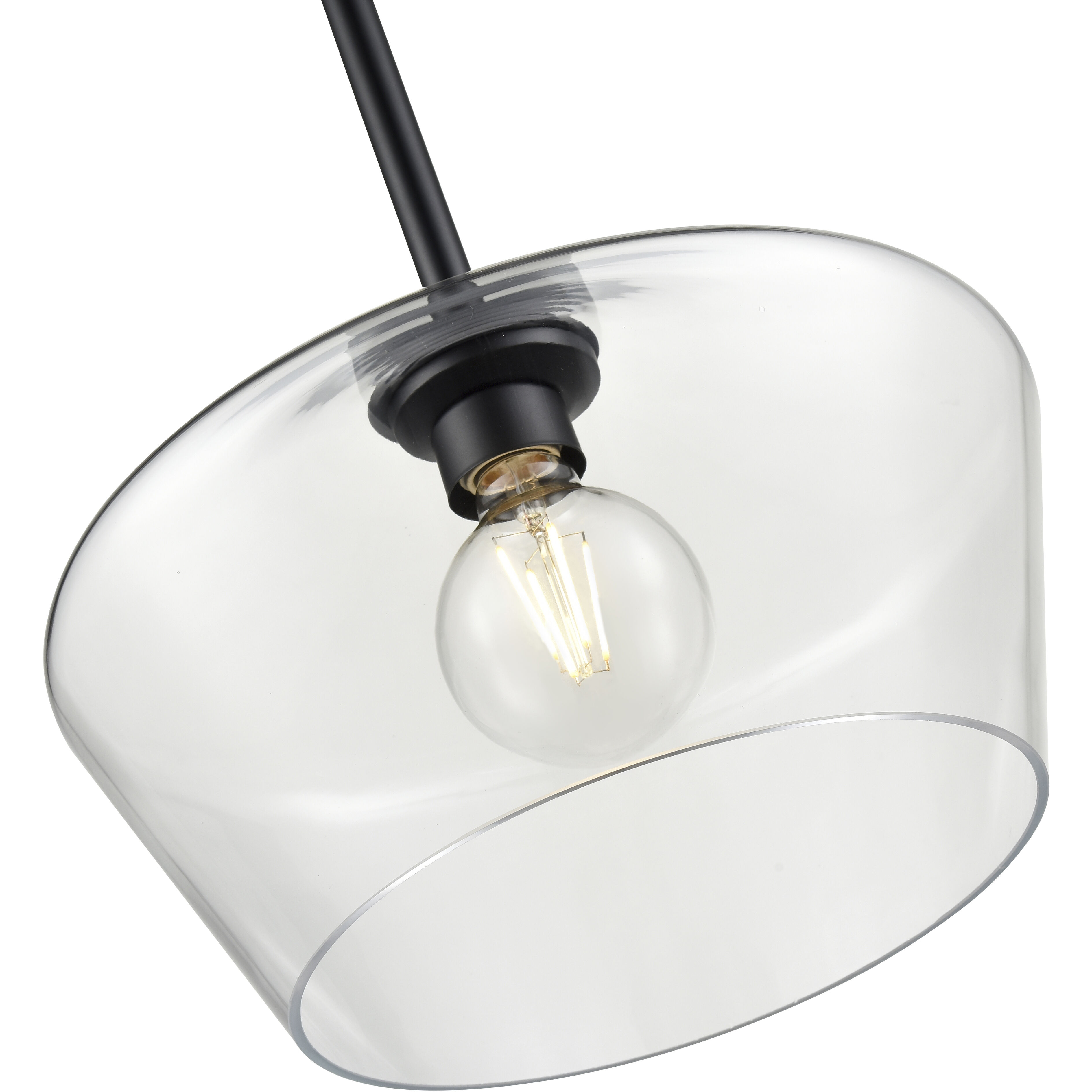Morbelle 1 Light 14 inch Matte Black Pendant Ceiling Light
